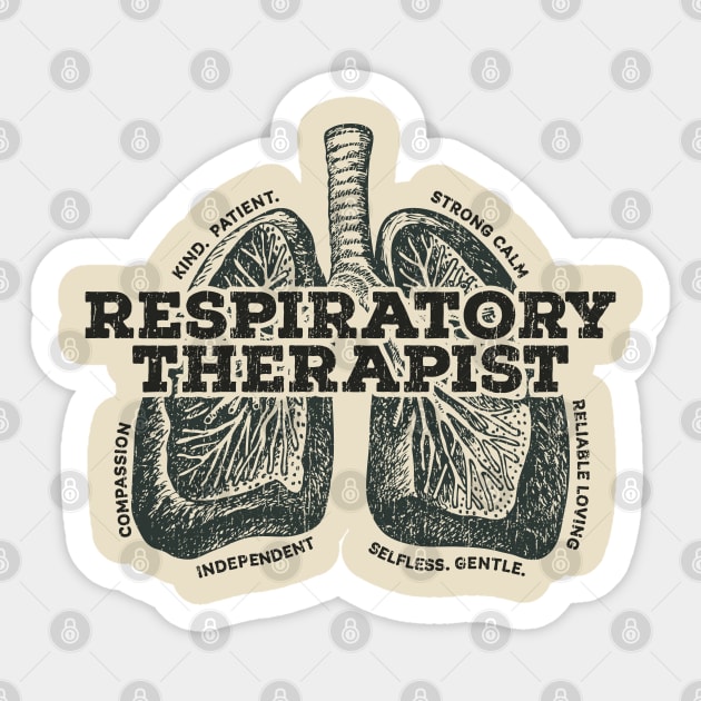 respiratory therapist vintage Sticker by GKalArt